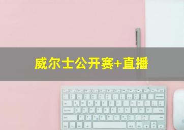 威尔士公开赛 直播